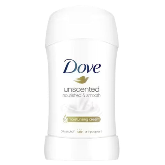 Dove Unscented Nourished & Smooth Deodorant Stick 40g