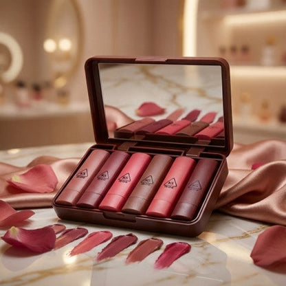KS-One Matte Color Lipstick Red (Pack of 6)