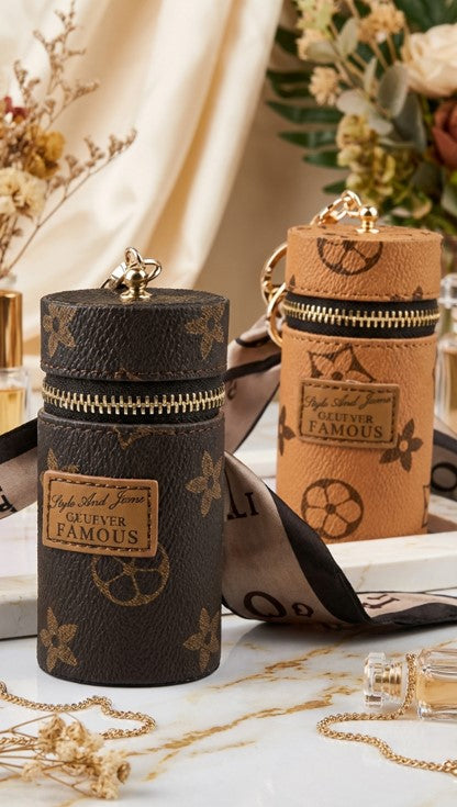 Mini Wallet Cylinder Bag with Key Chain
